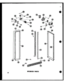 Interior Parts (Sr25w / P60340-1W) (Sr25w-C / P60340-1Wc) (Sr25w-Ag / P60340-1Wg) (Sr25w-A / P60340-1Wa) (Sd25w-C / P60340-11Wc) (Sd25w-A / P60340-11Wa) (Sd25w / P60340-11W) (Sd25w-Ag / P60340-11Wg) (Sr22w-C / P60340-4Wc) (Sr22w-A / P60340-4Wa) (Sr22w / P60340-4W) (Sr22w-Ag / P6 parts for Amana Side-By-Side Refrigerator SD25W-C-P60340-11WC from AppliancePartsPros.com