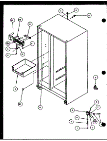 Factory Installed Ice Maker (Scti20h / P7836030w) (Sbi20h / P7836032w) parts for Amana Side-By-Side Refrigerator SDB20H-P7836031W from AppliancePartsPros.com