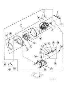 Motor Assy parts for Speed Queen Dryer SDE007LF from AppliancePartsPros.com