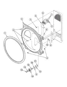 Roller Assy parts for Speed Queen Dryer SDE007QF from AppliancePartsPros.com