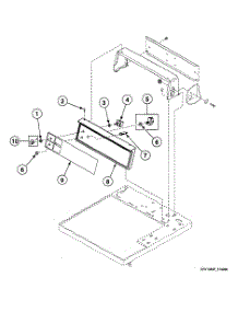 Controls Assy parts for Speed Queen Dryer SDE007QF1500 from AppliancePartsPros.com