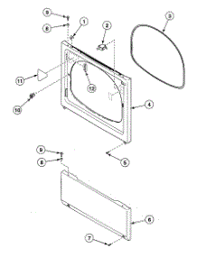 Front Panel parts for Speed Queen Dryer SDE007QF1500 from AppliancePartsPros.com
