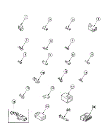 Terminals parts for Speed Queen Dryer SDE007WF1500 from AppliancePartsPros.com