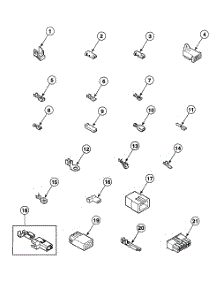 Blocks parts for Speed Queen Dryer SDE107LF1724 from AppliancePartsPros.com