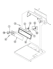 Control Panel parts for Speed Queen Dryer SDE107QF1500 from AppliancePartsPros.com
