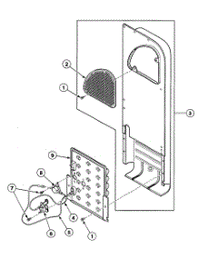 Heater Assy parts for Speed Queen Dryer SDE107QF1500 from AppliancePartsPros.com