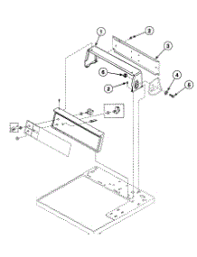Control Hood parts for Speed Queen Dryer SDE107WF99L6 from AppliancePartsPros.com