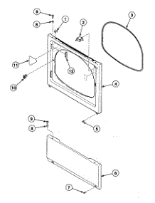 Front Panel parts for Speed Queen Dryer SDE307LF1500 from AppliancePartsPros.com