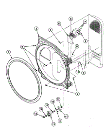 Roller Assy parts for Speed Queen Dryer SDE307QF1500 from AppliancePartsPros.com