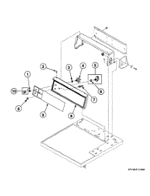 Controls Assy parts for Speed Queen Dryer SDE307WF from AppliancePartsPros.com