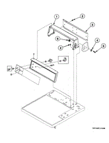 Control Hood parts for Speed Queen Dryer SDE307WF from AppliancePartsPros.com