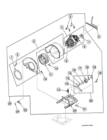 Motor Assy parts for Speed Queen Dryer SDE407LF1500 from AppliancePartsPros.com