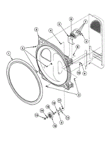 Roller Assy parts for Speed Queen Dryer SDE407QF from AppliancePartsPros.com