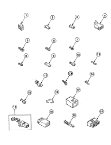 Terminals parts for Speed Queen Dryer SDE407QF1500 from AppliancePartsPros.com