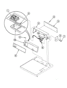 Control Panel parts for Speed Queen Dryer SDE507QF from AppliancePartsPros.com