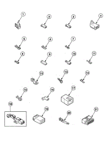 Terminals parts for Speed Queen Dryer SDE607LF1500 from AppliancePartsPros.com