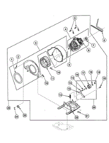 Motor Assy parts for Speed Queen Dryer SDE607WF1500 from AppliancePartsPros.com