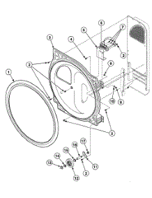 Roller Assy parts for Speed Queen Dryer SDE607WF1500 from AppliancePartsPros.com