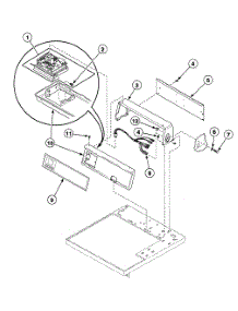 Control Panel parts for Speed Queen Dryer SDE707LF from AppliancePartsPros.com