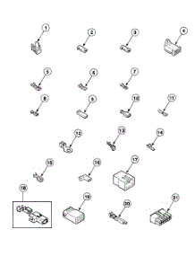 Terminals parts for Speed Queen Dryer SDE707LF from AppliancePartsPros.com