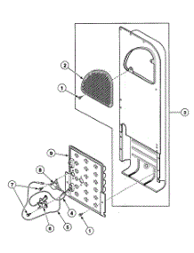 Heater Assy parts for Speed Queen Dryer SDE707QF from AppliancePartsPros.com