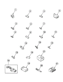 Terminals parts for Speed Queen Dryer SDE807LF from AppliancePartsPros.com