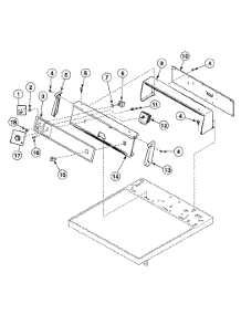 Control Panel parts for Speed Queen Dryer SDE807QF1500 from AppliancePartsPros.com