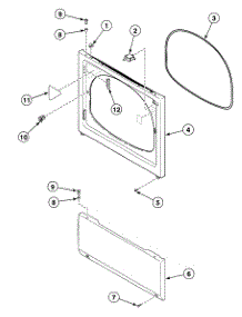 Front Panel parts for Speed Queen Dryer SDE807QF1500 from AppliancePartsPros.com