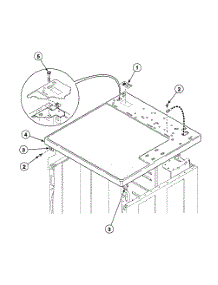 Cabinet Top parts for Speed Queen Dryer SDE907QF from AppliancePartsPros.com