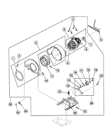 Motor Assy parts for Speed Queen Dryer SDE907QF from AppliancePartsPros.com