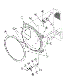 Roller Assy parts for Speed Queen Dryer SDE907QF from AppliancePartsPros.com