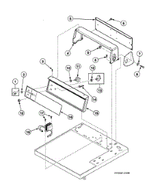 Control Panel parts for Speed Queen Dryer SDE907QF1724 from AppliancePartsPros.com