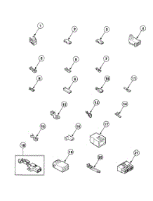Terminals parts for Speed Queen Dryer SDE907QF1724 from AppliancePartsPros.com