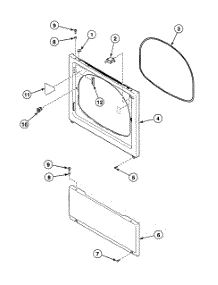 Front Panel parts for Speed Queen Dryer SDEA07LJ from AppliancePartsPros.com