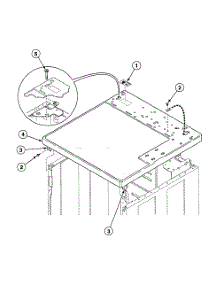 Cabinet Top parts for Speed Queen Dryer SDEB07WJ from AppliancePartsPros.com