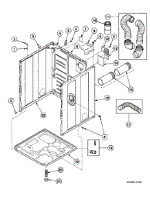 Cabinet Assy parts for Speed Queen Dryer SDEC07LJ from AppliancePartsPros.com