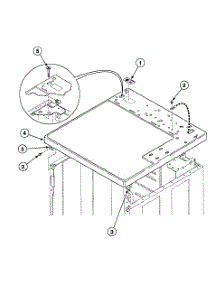 Cabinet Top parts for Speed Queen Dryer SDEC07QJ from AppliancePartsPros.com