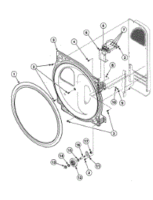 Roller Assy parts for Speed Queen Dryer SDEC07QJ from AppliancePartsPros.com