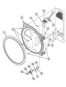 Roller Assy parts for Speed Queen Dryer SDEF07LJ1500 from AppliancePartsPros.com