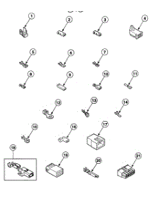 Terminals parts for Speed Queen Dryer SDEF07LJ1500 from AppliancePartsPros.com
