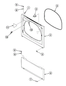 Front Panel parts for Speed Queen Dryer SDEF07QJ1500 from AppliancePartsPros.com