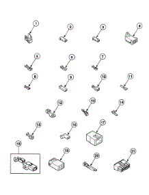 Terminals parts for Speed Queen Dryer SDEH07QJ from AppliancePartsPros.com
