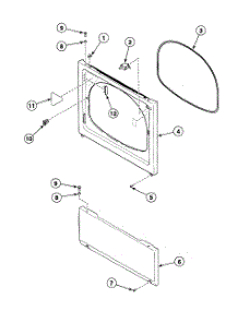 Front Panel parts for Speed Queen Dryer SDEX07LF1500 from AppliancePartsPros.com