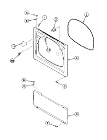 Front Panel parts for Speed Queen Dryer SDEY07LF from AppliancePartsPros.com