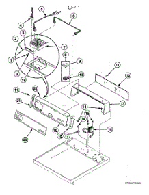 Control Panel parts for Speed Queen Dryer SDEY07QF1500 from AppliancePartsPros.com