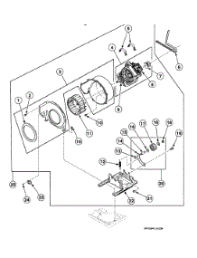 Motor Assy parts for Speed Queen Dryer SDEY07QF1500 from AppliancePartsPros.com