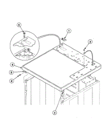 Cabinet Top parts for Speed Queen Dryer SDEZ07LF from AppliancePartsPros.com