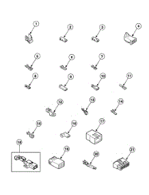 Terminals parts for Speed Queen Dryer SDEZ07WF from AppliancePartsPros.com