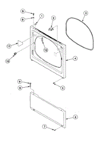 Front Panel parts for Speed Queen Dryer SDG009LF from AppliancePartsPros.com