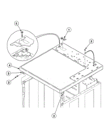 Cabinet Top parts for Speed Queen Dryer SDG009QF from AppliancePartsPros.com
